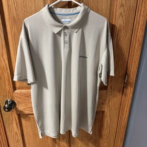 Columbia omni-shade polo tan size xxl